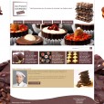 Création & intégration d'un design fictif sur le thème du chocolat puis intégration HTML/CSS